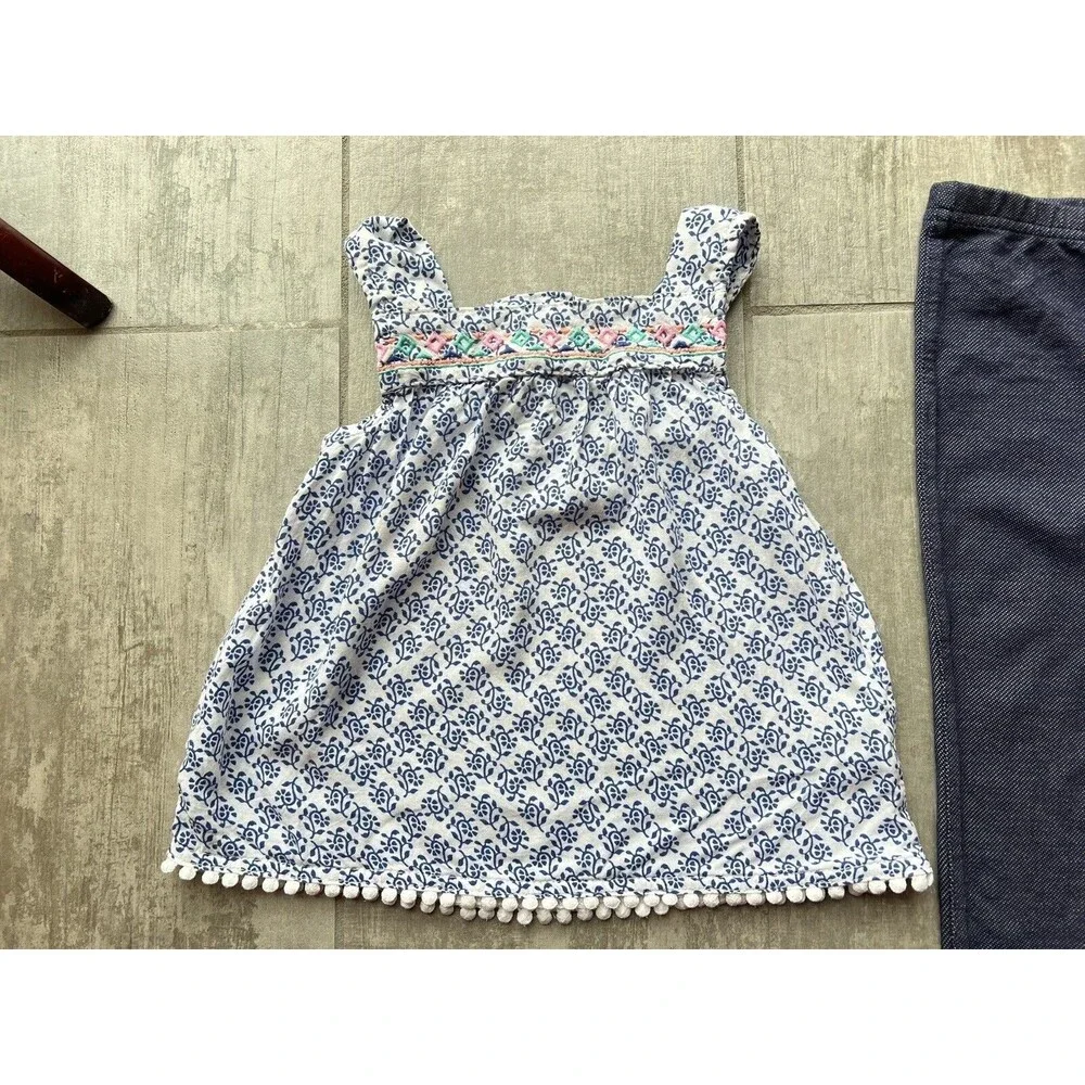 Baby Toddler Girl 2 Piece Outfit Set Sleeveless Top & Leggings 24M 2T Cute Sweet